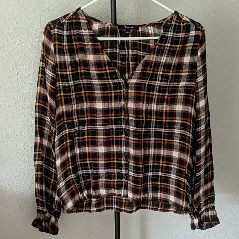 Madewell Flannel Blouse